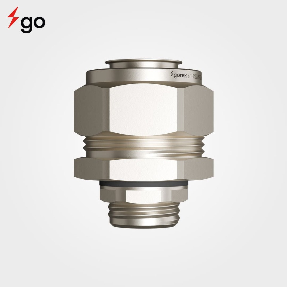 Кабельные вводы взрывозащищенные для небронированного кабеля проложенного в металлорукаве с одним контуром уплотнения серии В