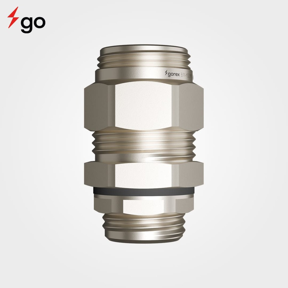 Кабельные вводы взрывозащищенные для небронированного кабеля проложенного в трубе с одним контуром уплотнения серии В